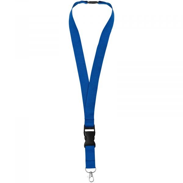 Lanyard con hebilla separable y clip de seguridad  para personalizar con logo - Imagen 2
