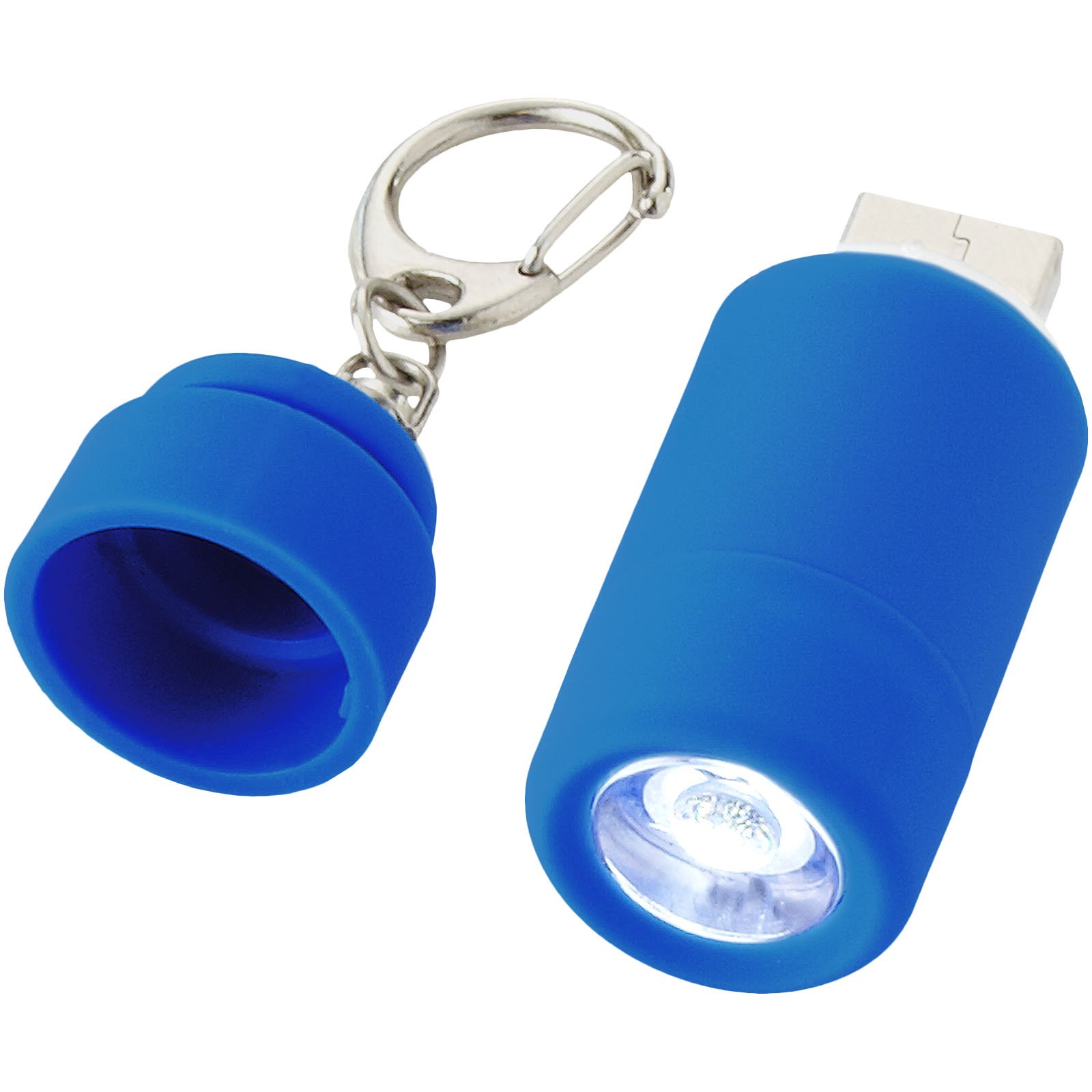 Llavero linterna LED USB recargable para personalizar con logo - Imagen 2