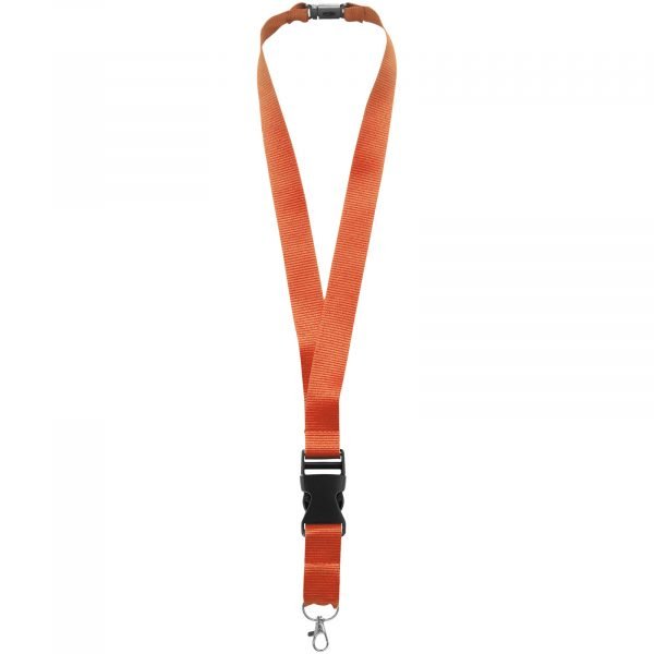 Lanyard con hebilla separable y clip de seguridad  para personalizar con logo - Imagen 3