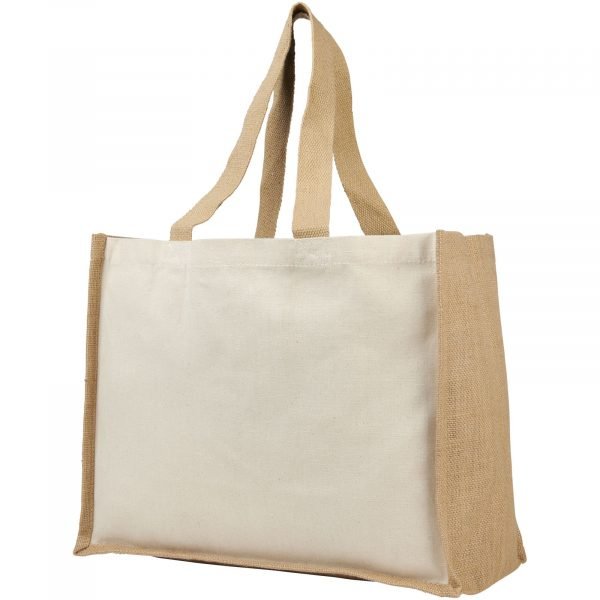 Bolsa Tote para la compra de lona y yute de 320 g/m² "Varai"