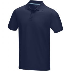 Polo orgánico de manga corta para hombre "Graphite"