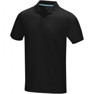 Polo orgánico de manga corta para hombre "Graphite"