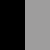negro intenso/gris mate