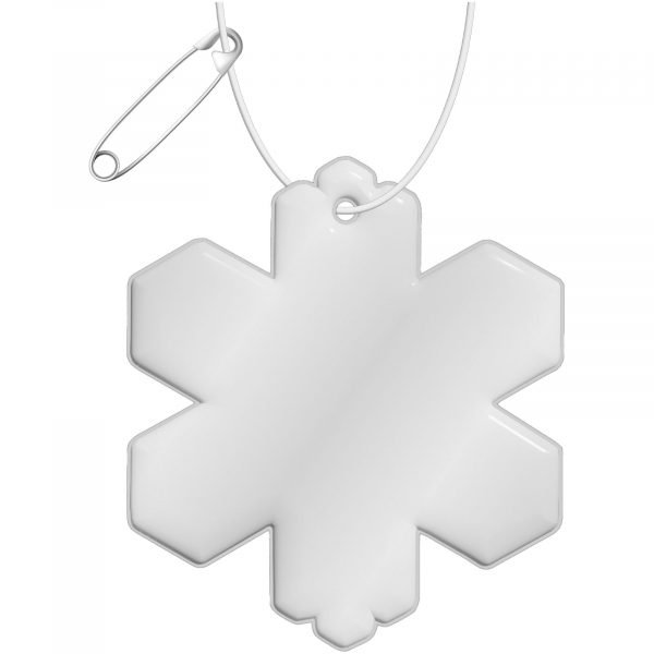 Colgante de PVC reflectante en forma de copo de nieve H-10 "RFX™"