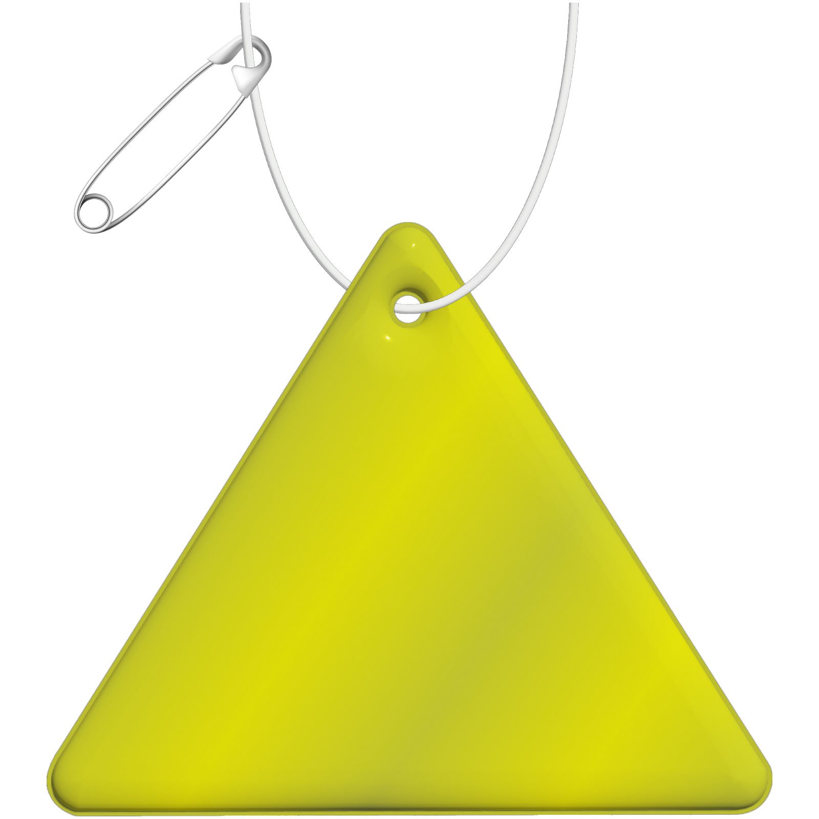 Colgante de PVC reflectante triangular H-12 para personalizar con logo - Imagen 2