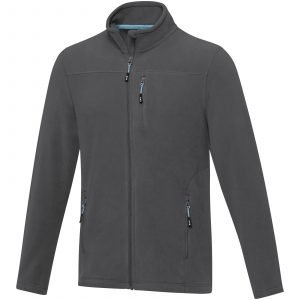 Chaqueta polar con cremallera entera reciclada GRS para hombre "Amber"