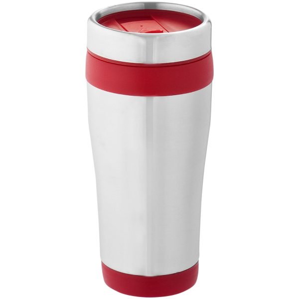 Vaso con aislamiento de acero inoxidable reciclado de 410 ml con certificación RCS  para personalizar con logo - Imagen 2