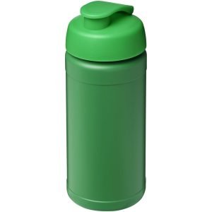 Bidón deportivo con tapa Flip de material reciclado de 500 ml "Baseline"