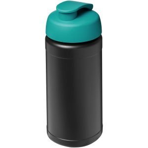 Bidón deportivo con tapa Flip de material reciclado de 500 ml "Baseline"