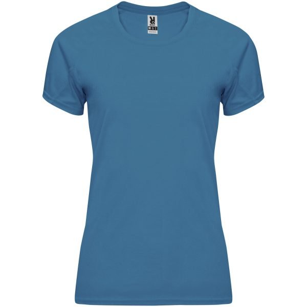 Camiseta deportiva de manga corta para mujer  para personalizar con logo - Imagen 4