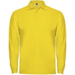 Polo de manga larga para hombre de 220 g/m² Estrella