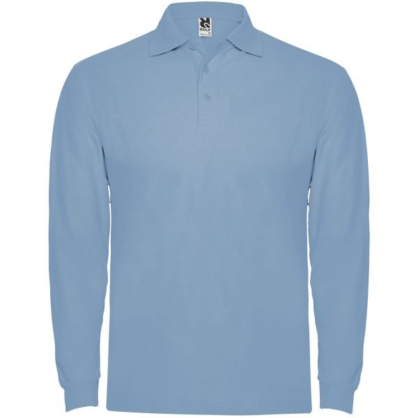 Polo de manga larga para hombre  para personalizar con logo - Imagen 2