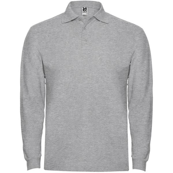 Polo de manga larga para hombre  para personalizar con logo - Imagen 4