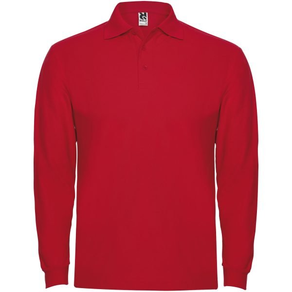Polo de manga larga para hombre  para personalizar con logo - Imagen 6