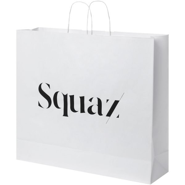 Bolsa de papel kraft 90-100 g/m2 con asas retorcidas