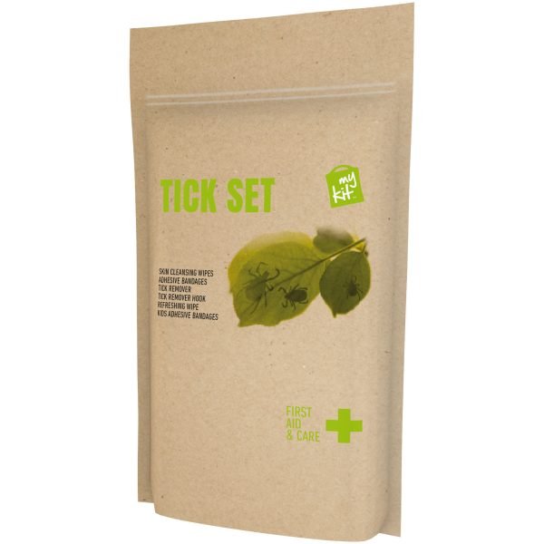 MyKit Kit de primero auxilios Garrapatas en bolsa de papel para personalizar con logo - Imagen 2