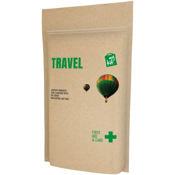 MyKit Viaje Kit de primeros auxilios en bolsa de papel para personalizar con logo - Imagen 2