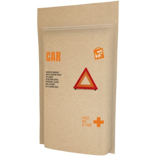 MyKit Coche Kit de primeros auxilios en bolsa de papel para personalizar con logo - Imagen 2