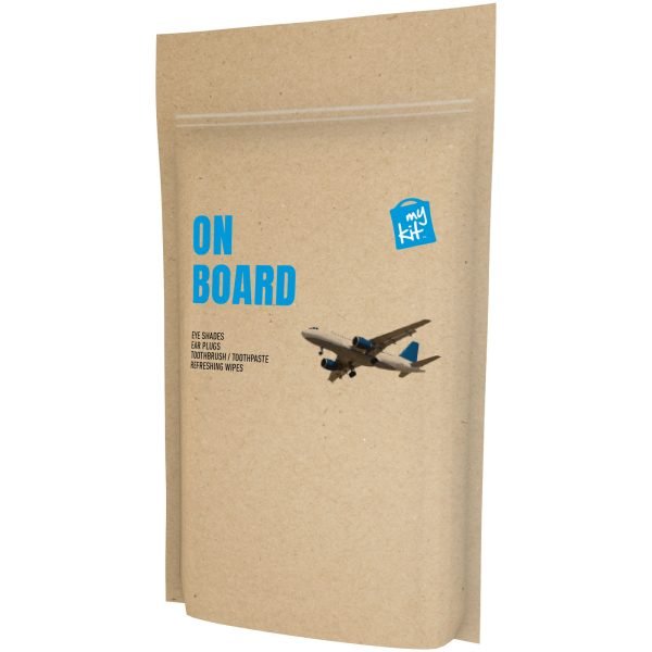 MyKit Set de viaje A bordo en bolsa de papel para personalizar con logo - Imagen 2