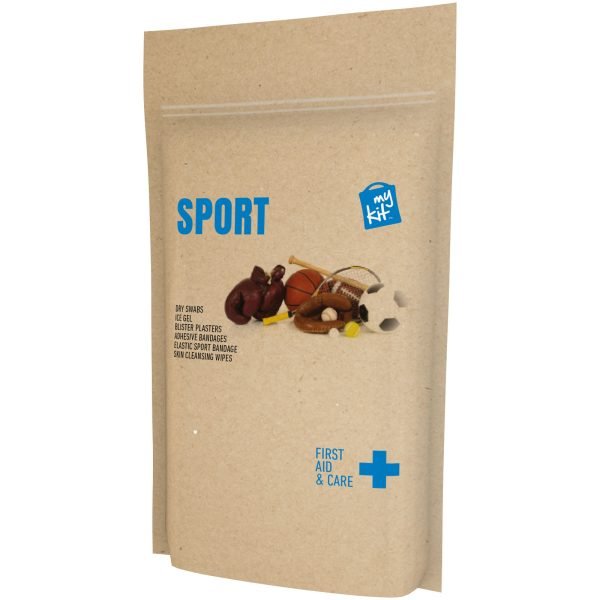 MyKit Kit de primero auxiliios Deporte en bolsa de papel para personalizar con logo - Imagen 2
