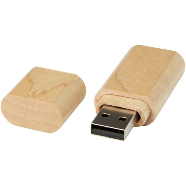 Memoria USB 3.0 de madera con llavero para personalizar con logo - Imagen 2
