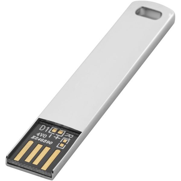 USB 2.0 plano de metal para personalizar con logo - Imagen 2