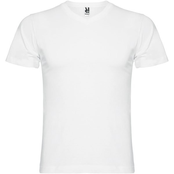 Camiseta de cuello de pico de manga corta para hombre  para personalizar con logo - Imagen 2