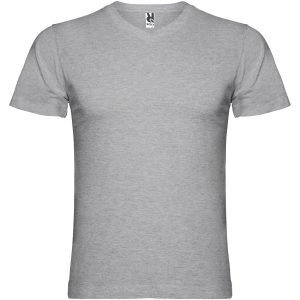 Camiseta de cuello de pico de manga corta para hombre "Samoyedo"