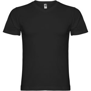 Camiseta de cuello de pico de manga corta para hombre "Samoyedo"