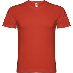 Camiseta de cuello de pico de manga corta para hombre "Samoyedo"
