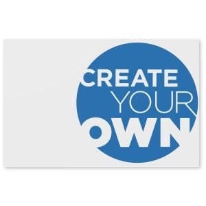 5 tiritas personalizables con sobre de papel kraft impreso a todo color