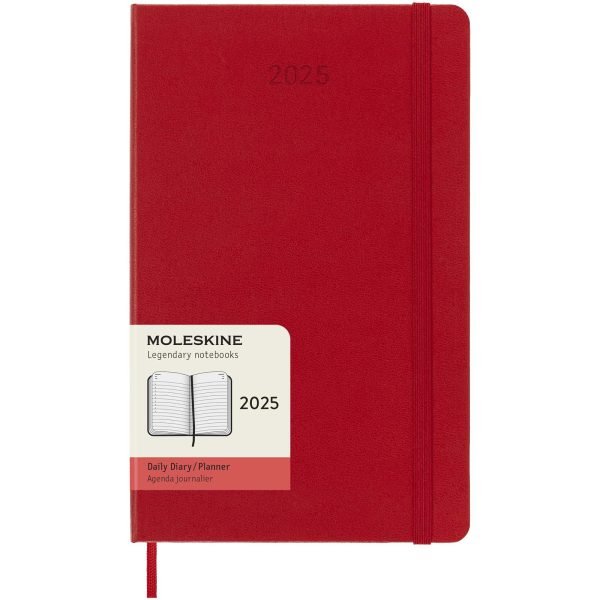 Agenda diaria de 12 meses con tapa dura "Moleskine"