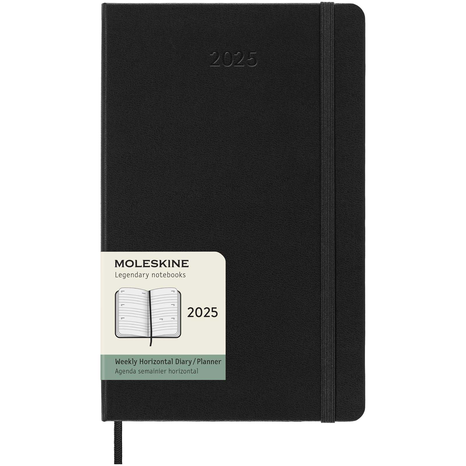 Agenda semanal de 12 meses L horizontal con tapa dura "Moleskine"