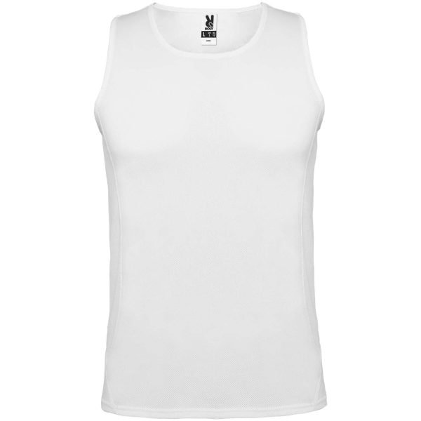 Camiseta deportiva sin mangas infantil  para personalizar con logo - Imagen 3
