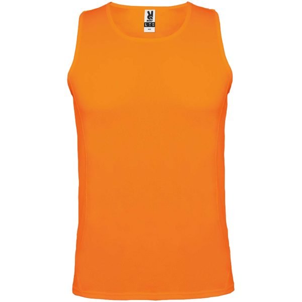 Camiseta deportiva sin mangas infantil  para personalizar con logo - Imagen 4