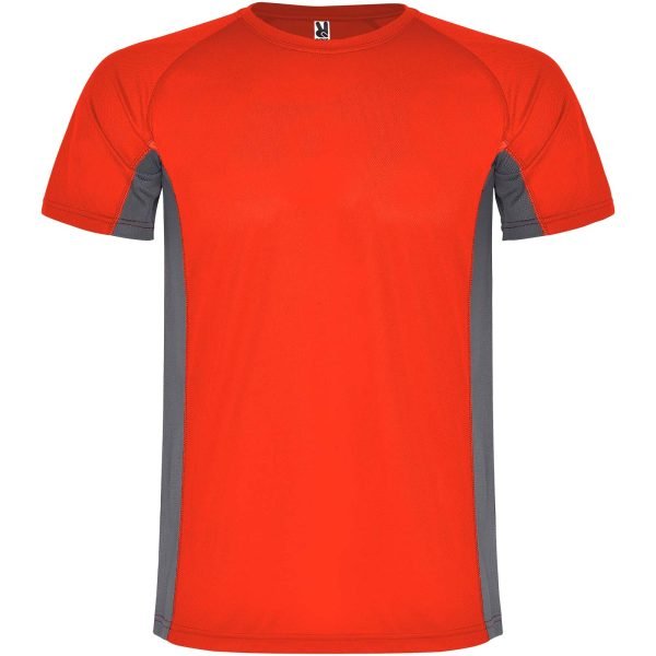Camiseta deportiva de manga corta infantil  para personalizar con logo - Imagen 6
