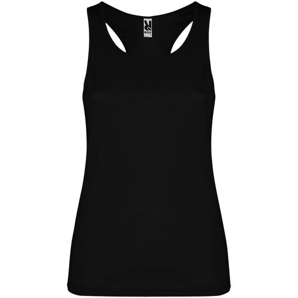 Camiseta deportiva sin mangas para mujer  para personalizar con logo - Imagen 4