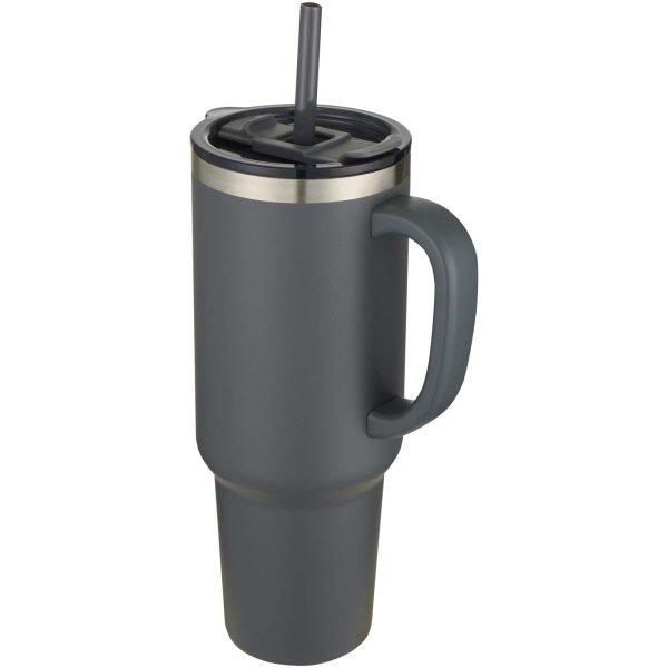 Vaso de cobre de 1200 ml con doble pared, pajita, aislamiento y certificado RCS  para personalizar con logo - Imagen 4