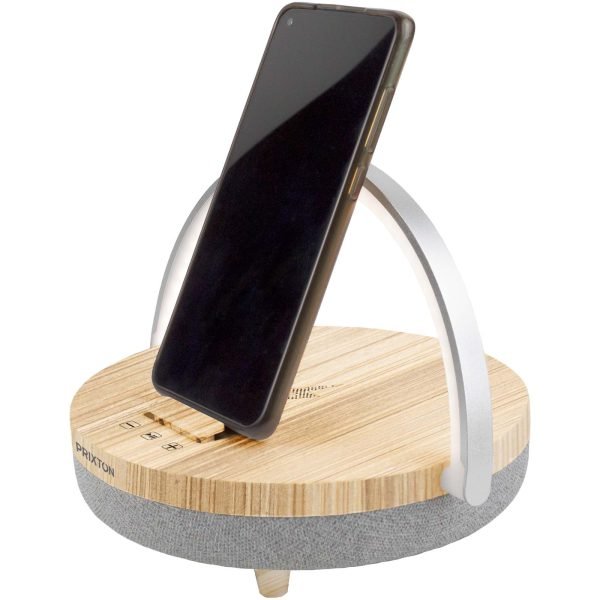 Altavoz Bluetooth® 4 en 1 de 10 W con luz LED y base de carga inalámbrica  para personalizar con logo - Imagen 2