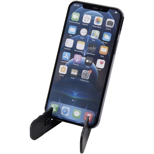 Soporte plegable de plástico reciclado para tableta y teléfono  para personalizar con logo - Imagen 2