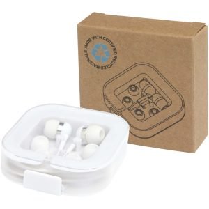 Auriculares tipo C con cable y caja de plástico reciclado "Baekdu"