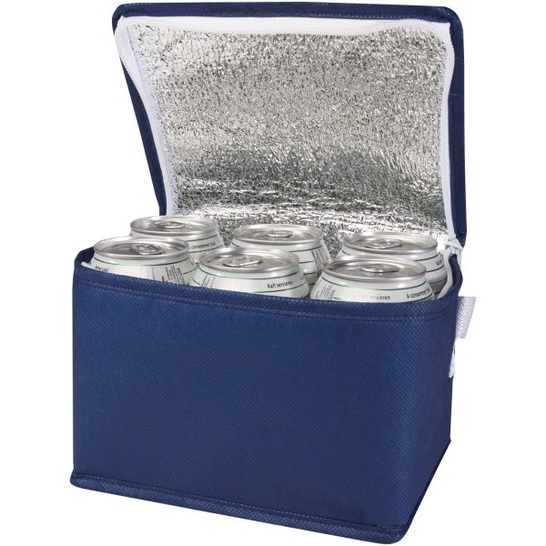 Bolsa isotérmica para 6 latas no tejida de material reciclado GRS de 4 l  para personalizar con logo - Imagen 3