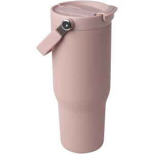 Vaso con aislamiento al vacío de cobre de acero inoxidable reciclado certificado RCS de 900 ml y con tapa de doble función "B