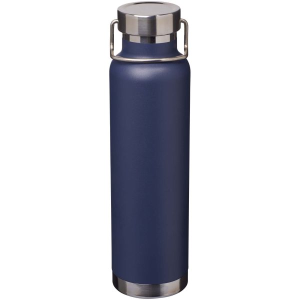 Botella de 650 ml de acero inoxidable reciclado con certificado RCS con aislamiento de cobre  para personalizar con logo - Imagen 4