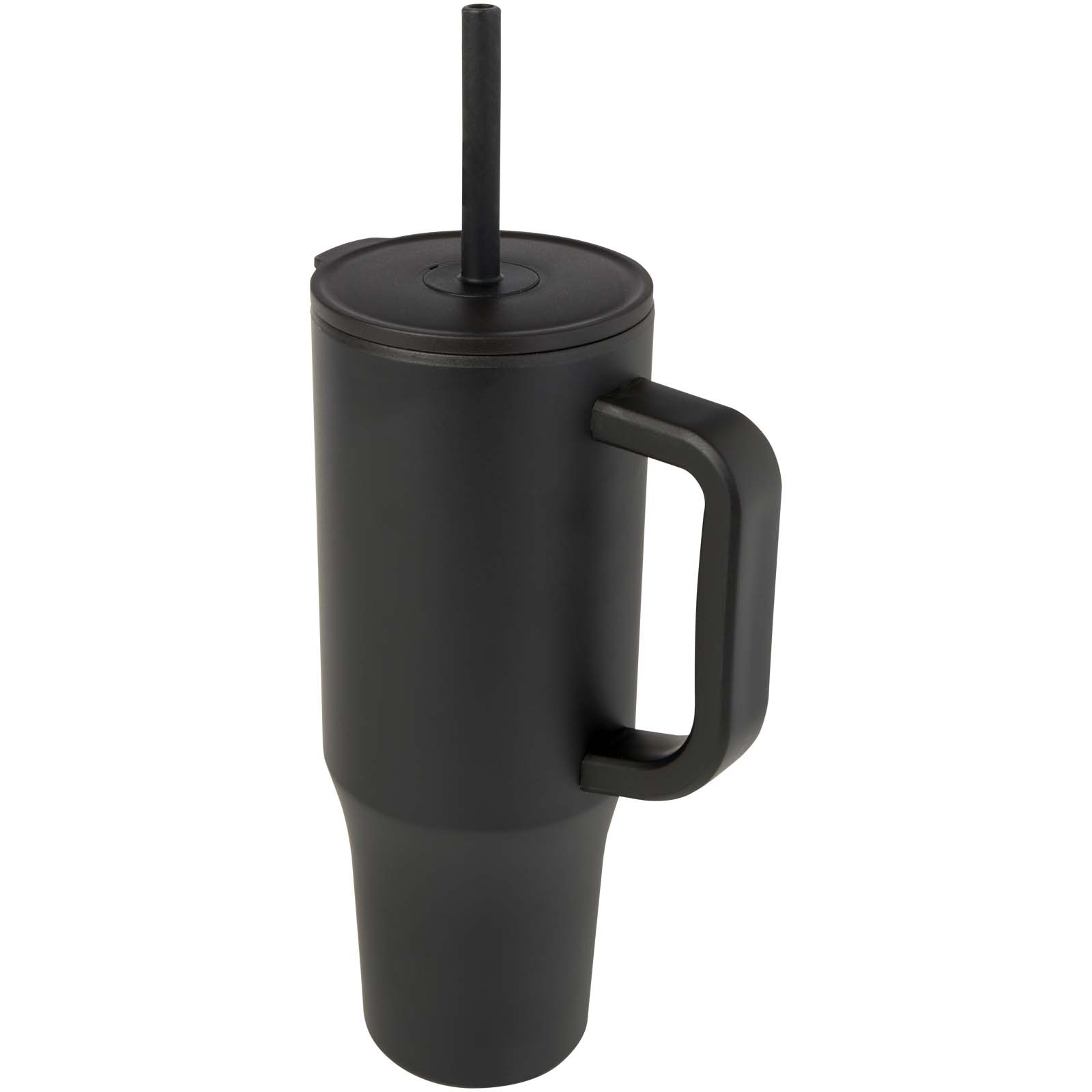 Vaso con aislamiento de 900 ml con certificado RCS y pajita de silicona para personalizar con logo - Imagen 7