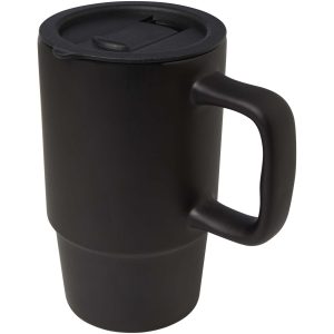Taza de cerámica con tapa de plástico de 450 ml "Carter"