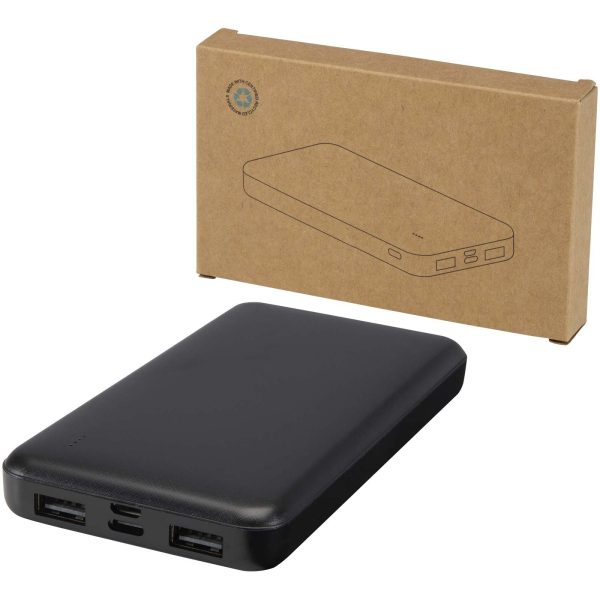 Batería externa de plástico reciclado de 10 000 mAh y 10 W  para personalizar con logo - Imagen 2