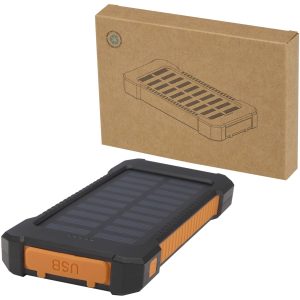 Batería externa solar de 5000 mAh y 10 W de plástico reciclado robusto con linterna incorporada Altair