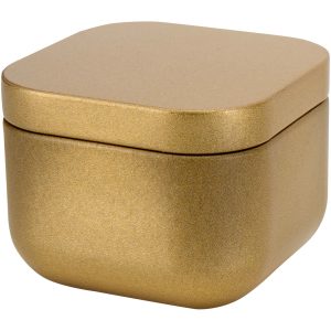Vela cuadrada en caja metálica con aroma de vainilla "Tindra"