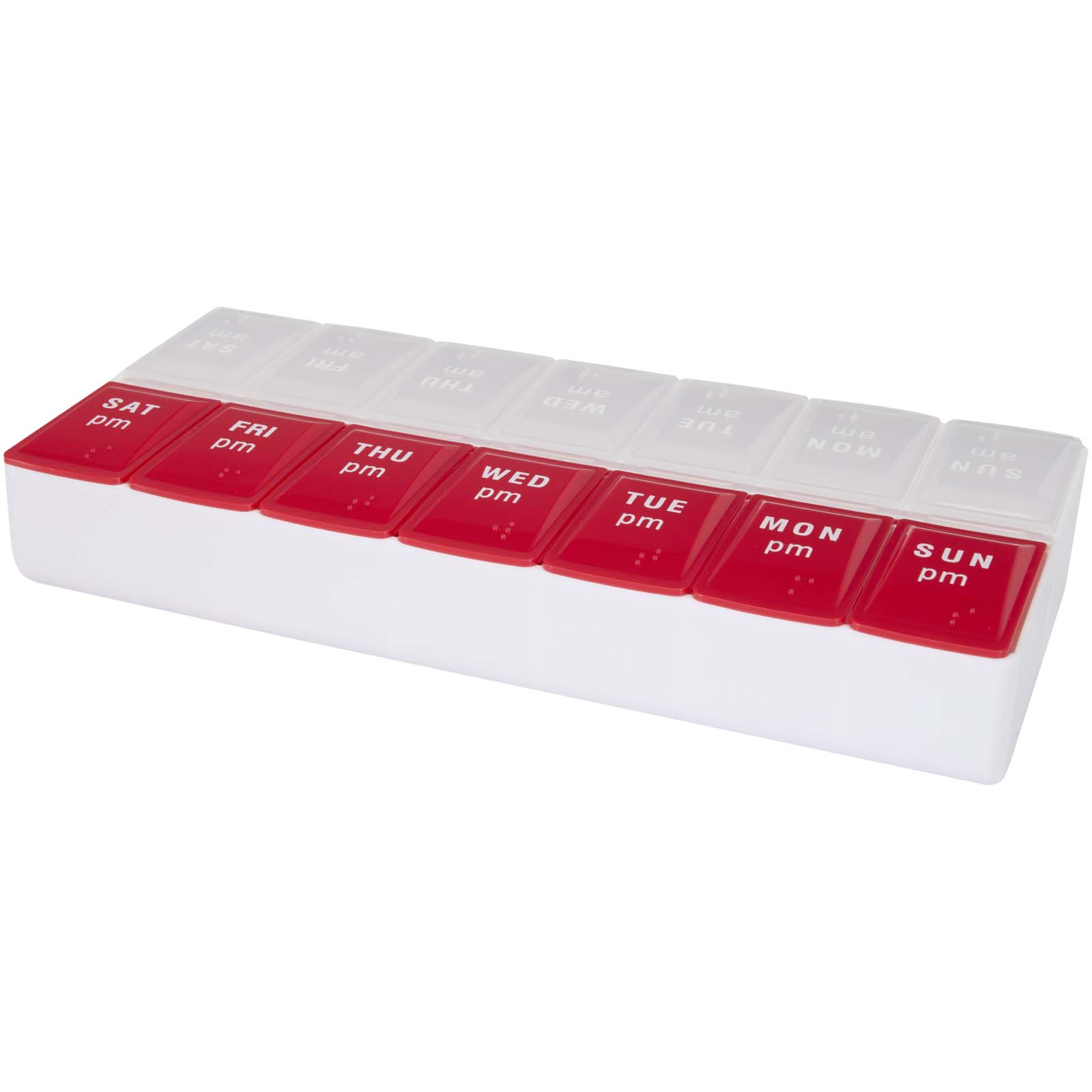 Organizador multivitamínico de mañana y tarde para 7 días para personalizar con logo - Imagen 3